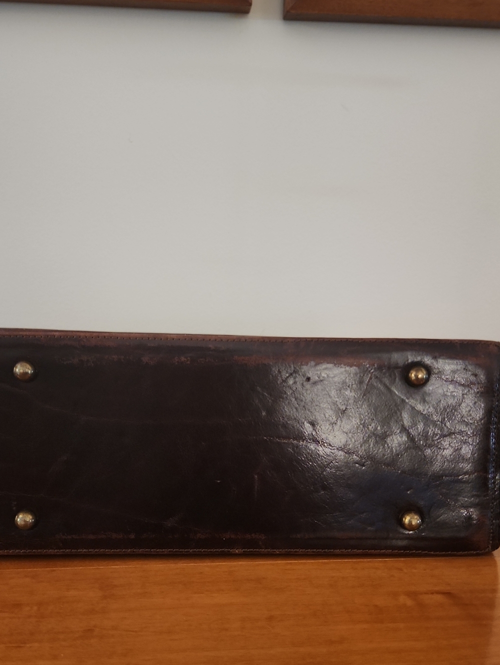 Vintage Brahmin Brown Leather Handbag - Picture 10 of 10